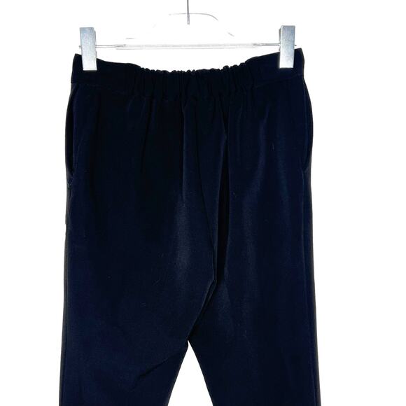 CALVIN KLEIN Mid Rise Slim Fit Dress Pants Flat Front Elastic Waist Black Size 6 - Picture 5 of 11